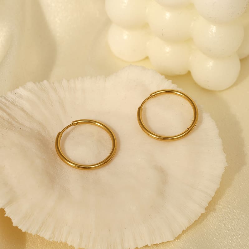  חישוק 24 מ"מ ציפוי זהב 18K 35535