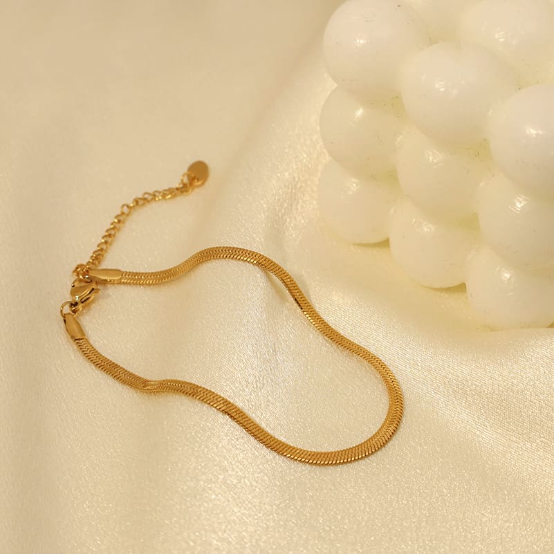 צמיד "נחש" ציפוי זהב 18K 45529