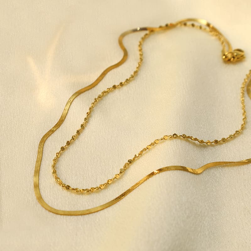  כפולה ציפוי זהב 18K 55544